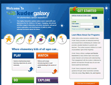 Tablet Screenshot of kudergalaxy.com
